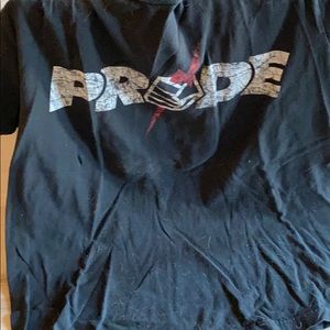 Pride MMA shirt with small hole but still rad!